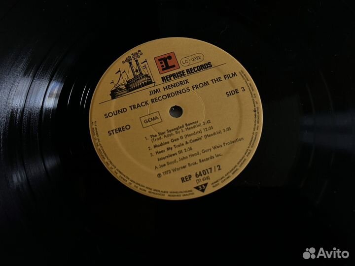 Винил soundtrack Jimi Hendrix (2xLP) Ger 1973