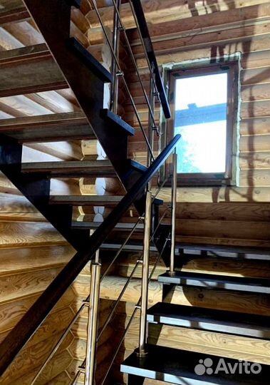 Облицовка ступеней породами дерева