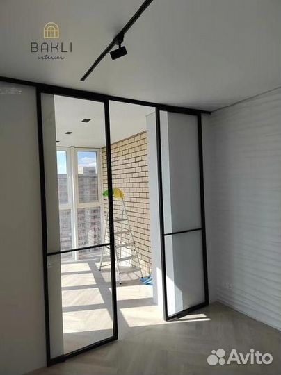 Раздвижные перегородки Лофт, двери-купе