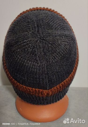 Мужская зимняя шапка вязаная