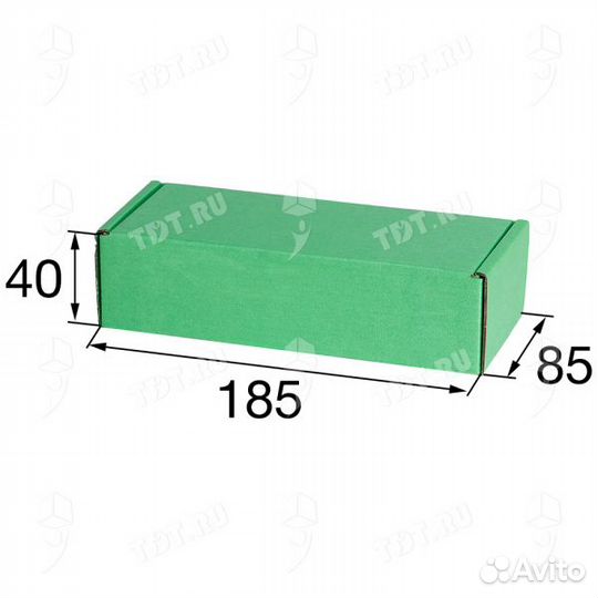 Короб кс-834 мгф, зелёный, 185*85*40 мм