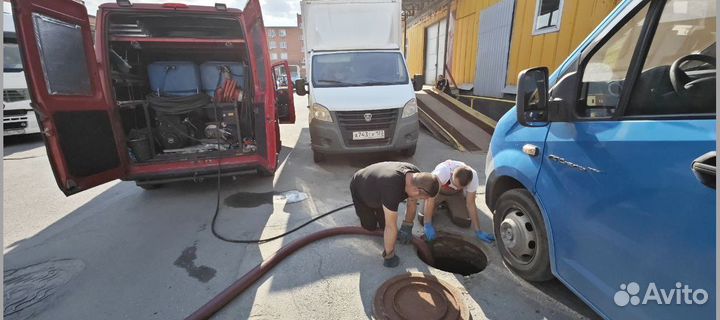 Прочистка канализации. Устранение засора