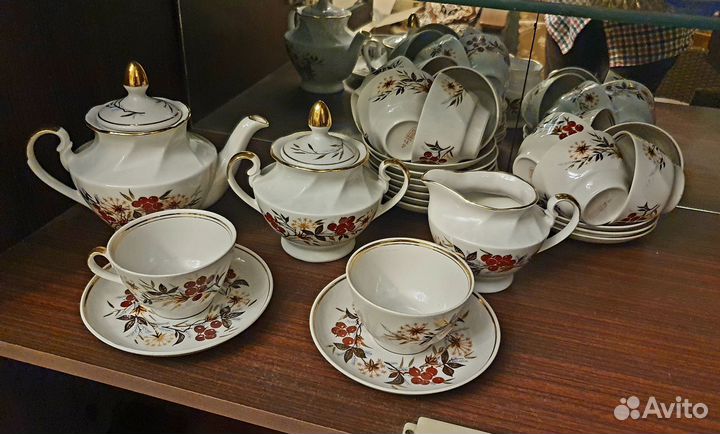 Чайный сервиз Рижский фарфоровый завод RPR 23 пред
