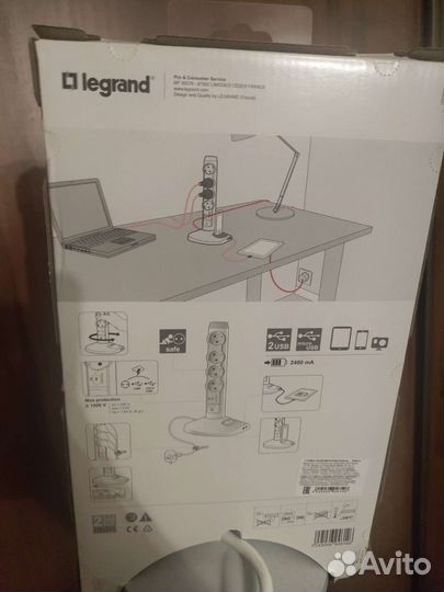 Сетевой фильтр стойка Legrand