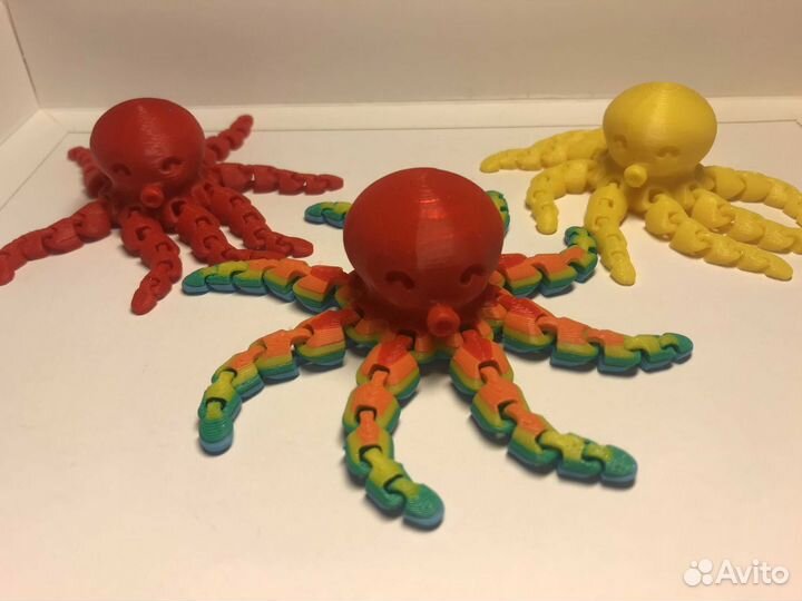 Осьминоги разные. Игрушка-антистресс