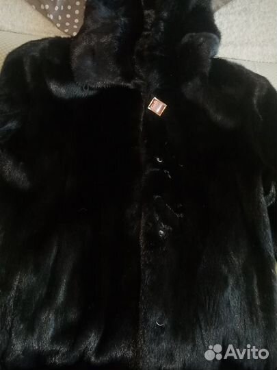 Шуба норковая с капюшоном 42 44