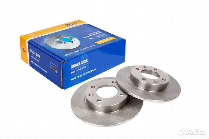 Диск тормозной задний kraft KT 016091