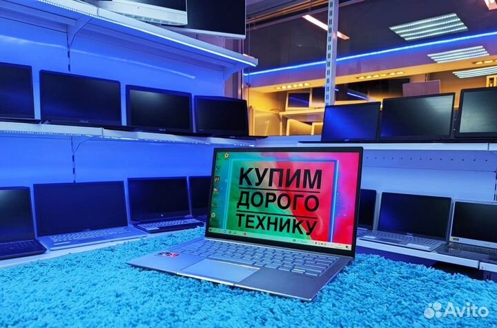 Super тонкий ультрабук Asus Zenbook/Ryzen/8ядер