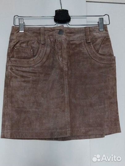Кожаная юбка натуральная 42