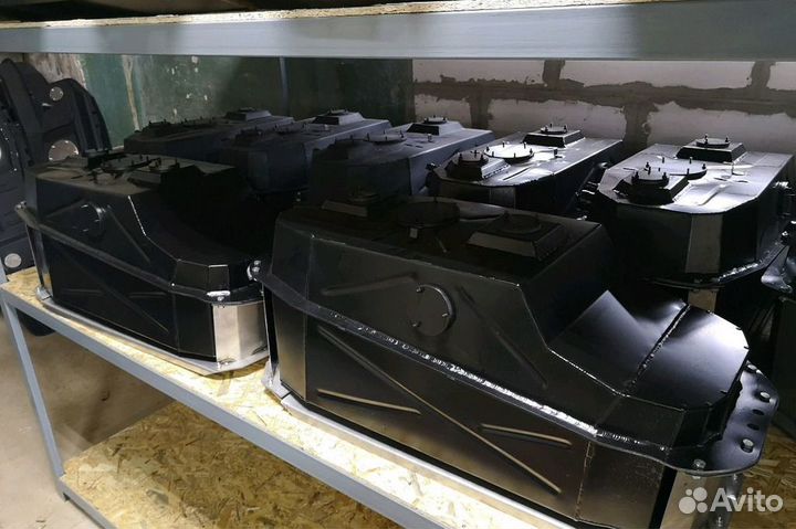 Алюминиевый бак Pajero Sport 1 с защитой