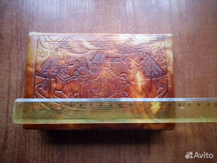 Кожаная коробка для хранения игральных карт Индия