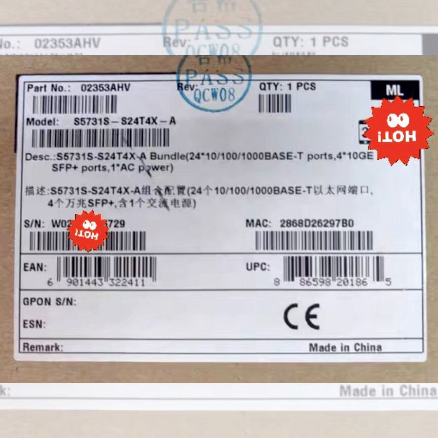 [S5731S-S24T4X-A] Коммутатор Huawei C Бп S5731s-S24t4x-A