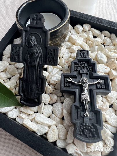 Крест нательный Серафим Саровский