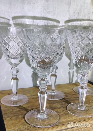 Хрустальные фужеры гусь хрустальный СССР