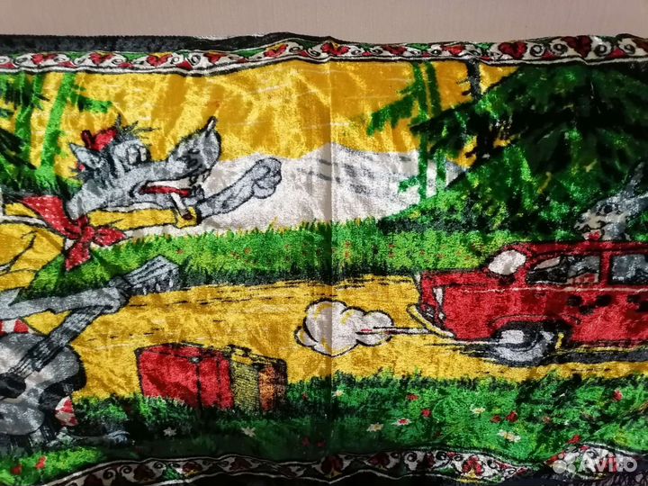 Новый плюшевый коврик 65на 130см