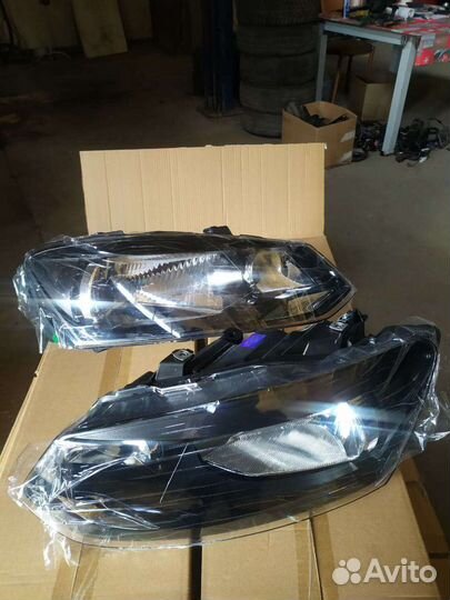 Фары Volkswagen Polo 5 с одной лампой
