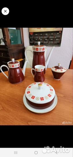 Чайно кофейный сервиз гдр