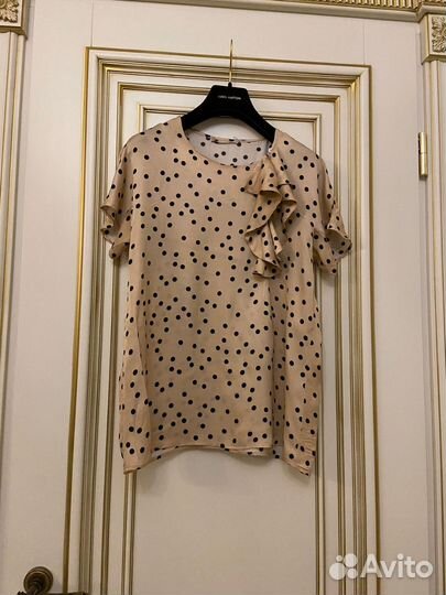 Шелковая блуза 46