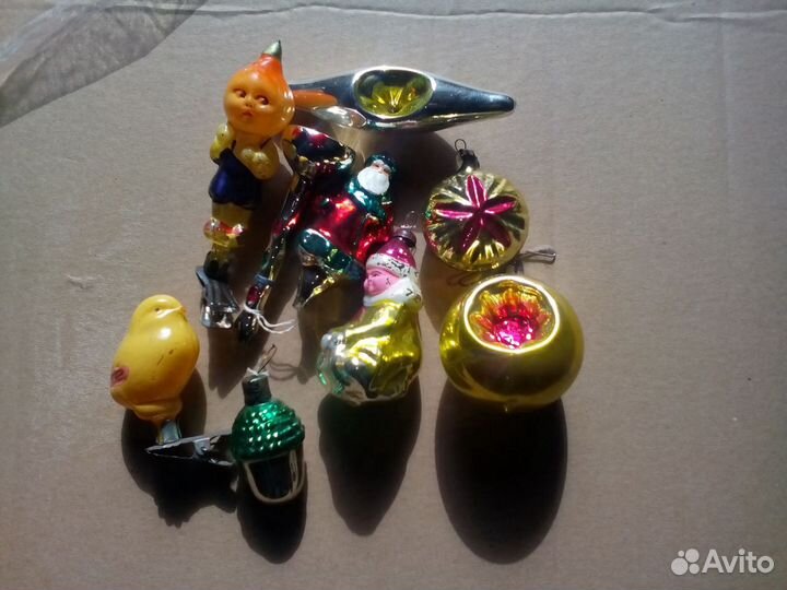 Ёлочные игрушки из стекла СССР 50-60 г