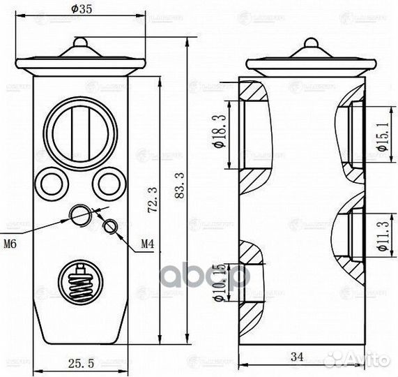 Клапан расш. кондиционера nissan teana (J32) (0