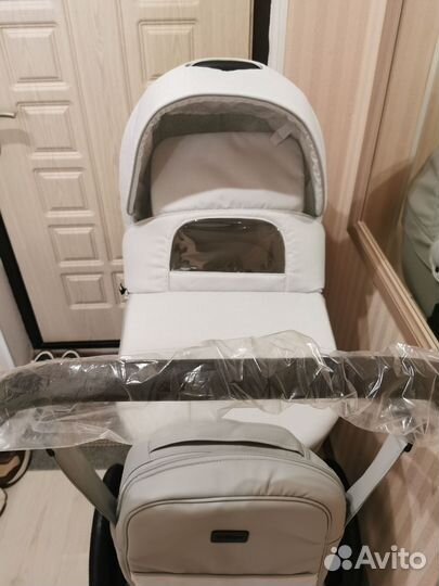 Коляска 2 в 1 Indigo porto Classic светло-серая