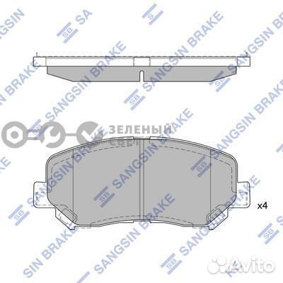 Sangsin brake SP1671 Колодки тормозные передние ma