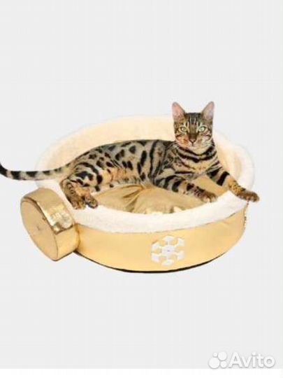 Лежанка для кошек и для собак мелких пород круглая