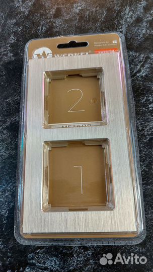 Рамка Aluminum 2 поста Werkel