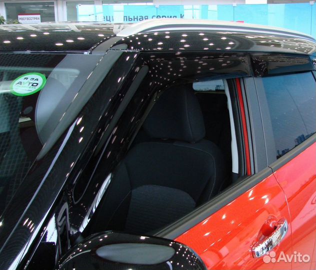 Дефлекторы боковых окон KIA Soul, 2019, 4ч., темный / Киа Сол