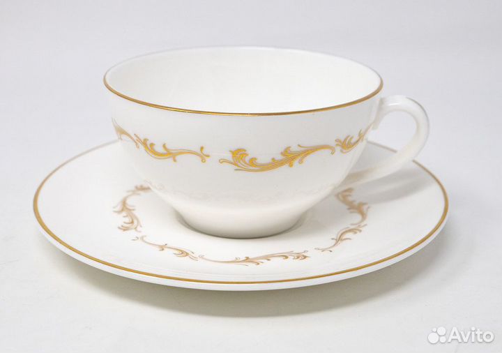 Чайная пара Роял Доултон, костяной фарфор, Англия