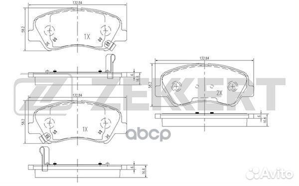 Колодки торм. диск. передн. Hyundai Solaris IV