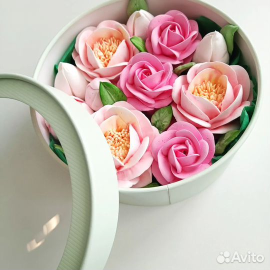 Цветы из зефира