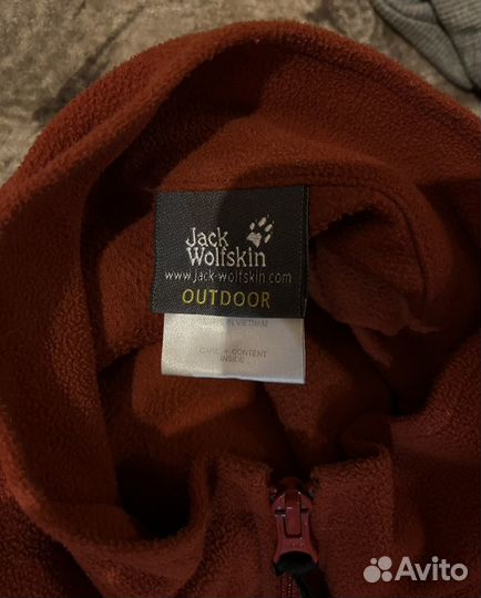 Флисовая кофта jack wolfskin