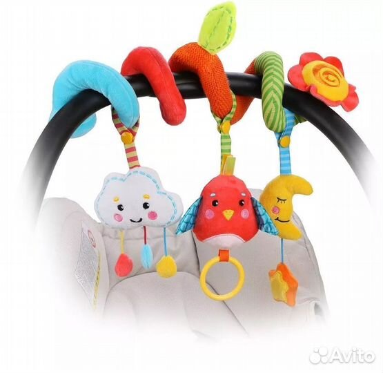 Растяжка с развивающими игрушками Жирафики Лесная