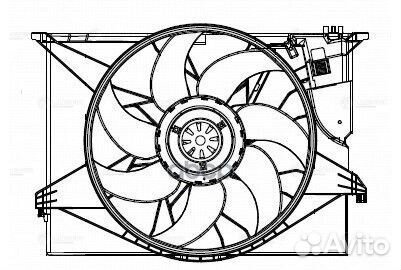 Вентилятор радиатора Mercedes-Benz S (W221) (05)
