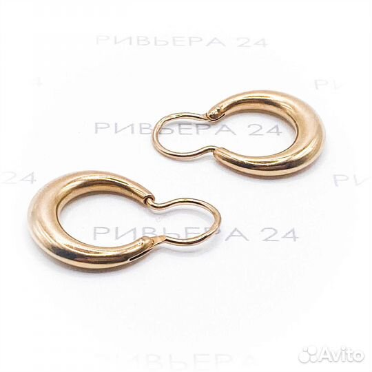 Золотые серьги 583 пробы