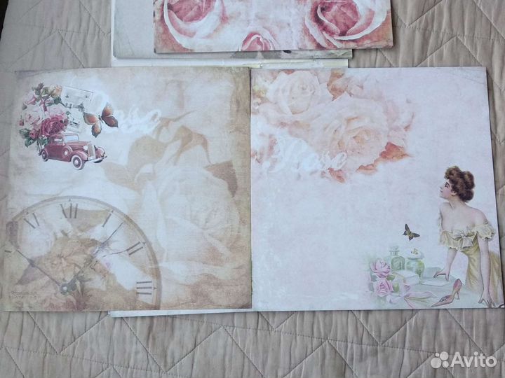 Бумага для скрапбукинга набор для цветов бумажных