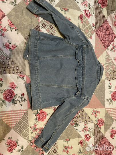 Джинсовая куртка для девочки 104 размер