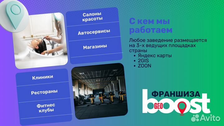 Франшиза GeoBoost продвижение на геосервисах