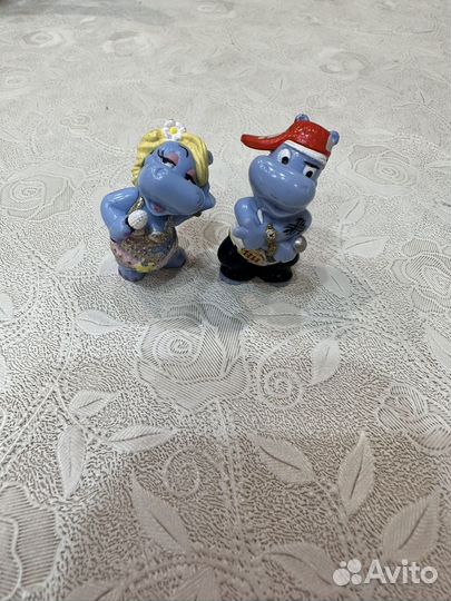 Игрушки kinder 1992 бегемоты