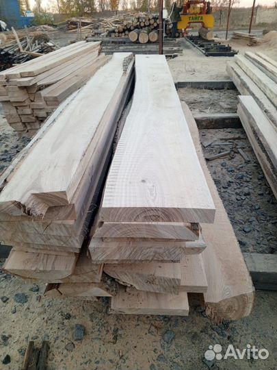 Доска Необрезная Сухая Ясень Дуб