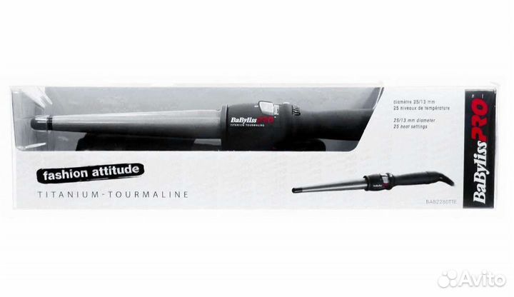 Конусная плойка babyliss pro 19-32 мм (bab2281tte)