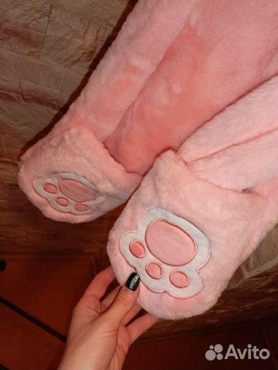 Шапка с шарфом и варежками