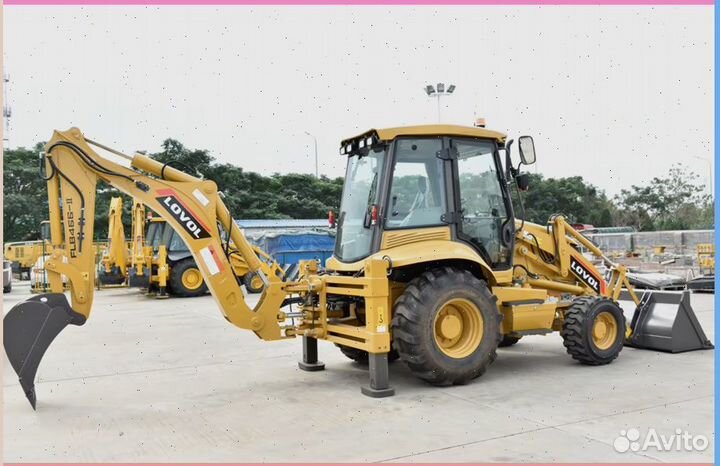 Лобовое стекло на экскаватор-погрузчик Lovol flb468-ii