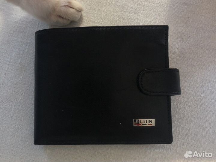 Бумажник мужской кожаный