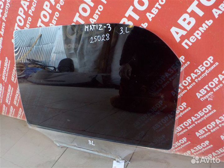 Стекло двери заднее левое Daewoo Matiz M100 M150