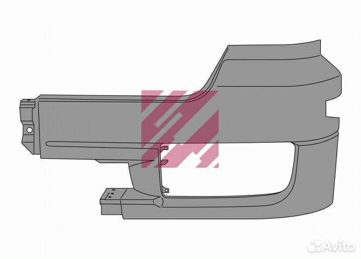 Угол бампера левый Mercedes Actros