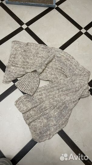 Шапка и шарф женский