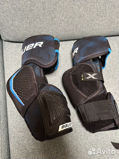 Налокотники хоккейные, пояс для гамаш bauer sr
