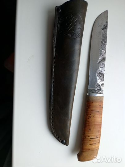 Нож охотничий ручной работы (ручная ковка)